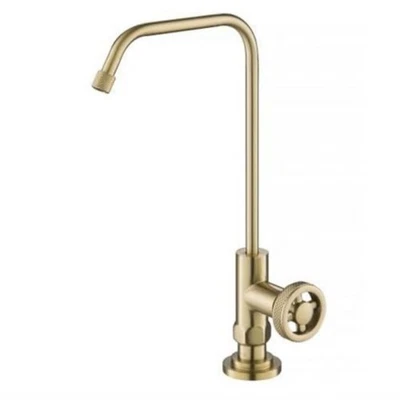 Grifo de filtro de oro cepillado Kraus Urbix FF101BG sin plomo orificio único Foto 1 de 4