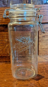 Spring / Swing / Flip Top Mason Jar 22oz 7.5" x3"x 3" - Picture 1 of 4