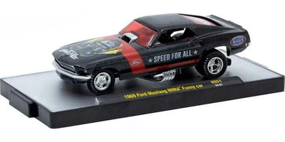 Ford Mustang 1969 NHRA coche divertido negro hobby especiales modelo 1:64 de M2 Machines Foto 1 de 3