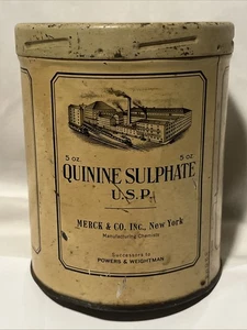 Chininsulfat U.S.P. Merck & Co New York Manufacturing Chemists - Bild 1 von 10