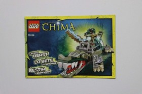 LEGO&reg; LEGENDS OF CHIMA 70126 Crocodile Legend Beast Instruction Manual Only!