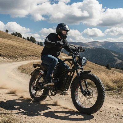 PORIYA Electric Bike 2000W 48V 60km/H Adventure Mountain Bike E-Bike 20'' Wheels - image 1 of 4