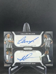 2023/24 Panini Prizm Premier League Callum Wilson Alexander Isak Dual Auto DS-CA - Picture 1 of 2
