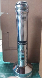 Ranger USA Made Chrome Metal Flashlight D-Cell Powered 10" Handheld Lighting Vtg - Picture 1 of 6