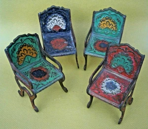 Puppenstubenstühle Set (4) Vintage - Bild 1 von 5