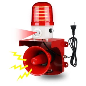 Motion Sensor Alarm with Human Detection,120dB Adjustable Siren & LED Strobe ... - Picture 1 of 5