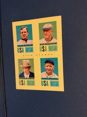 Tarjeta estampillas 2014 Panini Edad de Oro John McGraw-Kid Gleason-Connie Mack-Stengel Foto 1 de 2