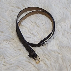 Michael Michael Kors Brown Logo Skinny Trouser belt size Large - Picture 1 of 3