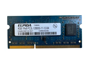 Elpida 4GB EBJ40UG8EFU0-GN-F PC3L-12800S-11-12-B4 DDR3 Laptop Memory - Picture 1 of 1