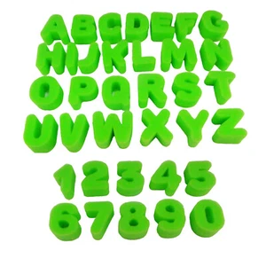 Esponja Espuma Sello Letras Y Cifras 36 Piezas - Imagen 1 de 2