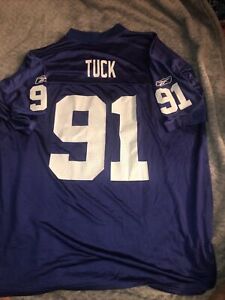 Reebok Men's Mesh New York Giants Home Jersey Justin Tuck 91 Size XL