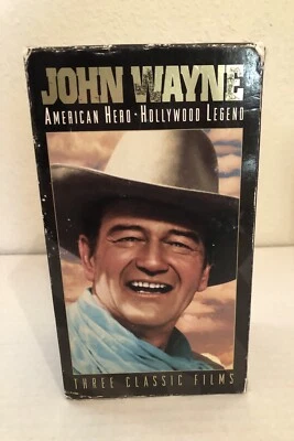 John Wayne - American Hero Hollywood Legend 3-Pack VHS - Image 1 of 4
