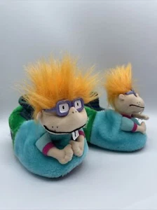 Vintage Rugrats Chucky Kids House Shoes Slippers 1998 Nickelodeon Size 11/12 XL - Picture 1 of 12