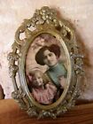 PRETTY FRENCH ANTIQUE EARLY XX th. C. PICTURE FRAME SHABBY CHIC