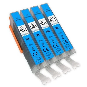 4 Cyan Tintenpatronen für Canon PIXMA iP7200 iX6850 MG5650 MG6650 MG5450 - Bild 1 von 5