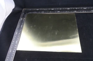 BRASS SHIM SHEETS QUANTITY 3 x 300 MM x 214 MM x 0.25 MM (010") - A4 ,SIZE HYTEC - Picture 1 of 3