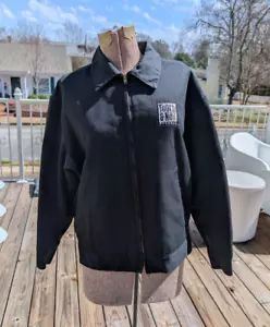 Vintage c. 2000 Tooth & Nail Records Dickies Work Jacket L Black Anberlin MXPX - Picture 1 of 11