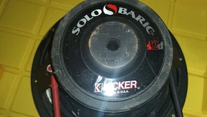 Subwoofer de audio redondo estéreo para automóvil Kicker Solobaric s12d de colección Old School años 90 - Imagen 1 de 5