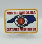 Patch L Vintage North Carolina Fire Commission certifié pompier ~ Neuf de neuf
