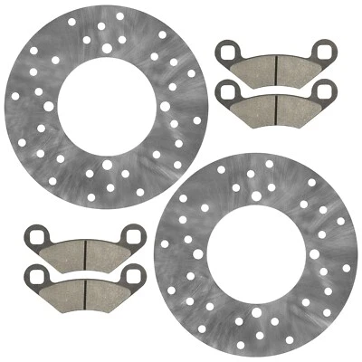 2 Rear Brake Disc Rotor w/ Pads for Polaris RZR S 800 2010 2011 2012 2013 2014 - Image 1 of 4