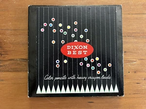 Dixon Best Color Pencils Heavy Crayon Leads Box of 24 No. 110 NOS USA Vintage - Imagen 1 de 8
