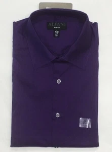 Shirt Alfani ALFATECH Purple Long Sleeve Button Up 16-16.5 x 34/35 NWT - Picture 1 of 9