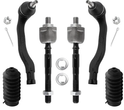 6pc Front Tie Rod Ends Boots Kit For 97-01 Honda CR-V 1997 1998 1999 2000 2001 Foto 1 de 4