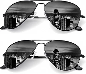Gafas De Sol De Aviador Polarizadas Para Hombre, Gafas Deportivas De Conducción - Picture 1 of 12
