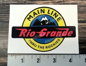 Rio Grande Main Line Thru the Rockies Railway Railroad sticker decal - Picture 1 of 1