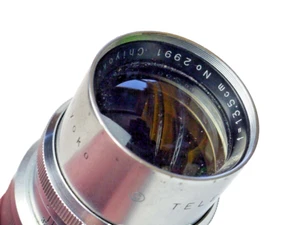 Chiyoko Minolta 13,5cm f4 Tele Rokkor C chrom L39 Entfernungsmesser gekoppelt Leica Kopie - Bild 1 von 6