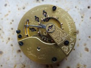 Elgin 18s 15j Grade 75 G.M. Wheeler OF PS Pocket Watch Movement Parts/Repair
