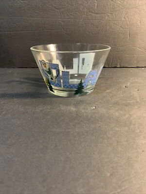 Tigela de vidro Disney Frozen Olaf 5,25x3” parece incomum - Imagem 1 de 4