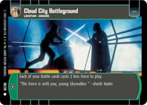 STAR WARS TCG WOTC EMPIRE STRIKES BACK CLOUD CITY BATTLEGROUND 150/210 FOIL GEM - Picture 1 of 1