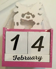 Disney Mickey & Minnie Mouse Wood Block Perpetual Desk Calendar Months Days NEW