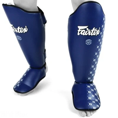 Espinilleras Fairtex SP5 Muay Thai Boxeo MMA Kickboxing Azul Envíos desde EE. UU. Foto 1 de 4