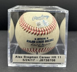 Alex Bregman Houston Astros Game Used MLB Baseball Career Homerun #11 - Picture 1 of 3