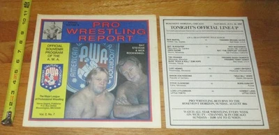 3 de noviembre de 1985 AWA Wrestling Program Chicago Sgt Slaughter Fabulous Freebirds WWE Foto 1 de 4