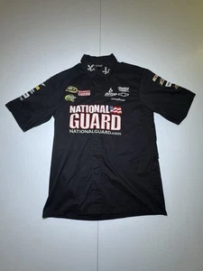Camisa Dale Jr. NASCAR Negra a Presión Guardia Nacional Carreras Talla Pequeña - Imagen 1 de 9