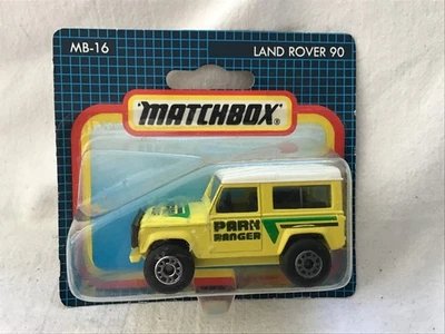 MATCHBOX MB 16 LAND ROVER 90 - EN TARJETA Foto 1 de 2
