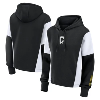Women's Fanatics Black Columbus Crew Oversized Legacy Goalkeeper Pullover Hoodie - Image 1 of 4