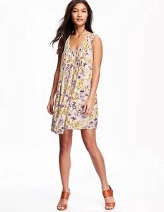 Old Navy Floral Pleated Crepe Sleeveless Sun Dress Size XL Women’s - Picture 1 of 10