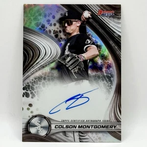 2024 Bowman's Best Colson Montgomery #B24-CMO Rifrattore Rookie su Scheda Auto - Foto 1 di 2