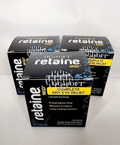 THREE (3) - OCuSOFT Retaine MGD Emulsion 30 Single-Dose Containers Exp 2026++ - Picture 1 of 1