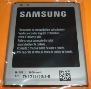 FABRICANTE DE EQUIPOS ORIGINALES SAMSUNG GALAXY LIGHT SGH-T399 B105BU 3.8V 1800mAh BATERÍA DE IONES DE LITIO - Imagen 1 de 4