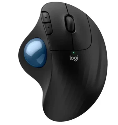 Logitech Ergo M575S wireless Ergonomic mouse trackball Bluetooth thumb graphite - Image 1 of 4