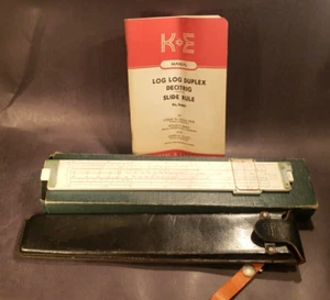 Doric K & E Co Rechenschieber 1947 mit Lederetui - Bild 1 von 10
