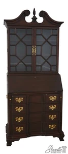 68597: HARDEN Cherry Chippendale Style Blockfront Secretary Desk - Picture 1 of 21