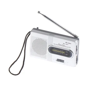 Portable Mini Radio Handheld AM FM Music Player Speaker Outdoor Radio stéréo _wf - Afbeelding 1 van 12