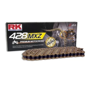 Motocross Racing Chain IN Gold RK GB428MXZ With 120 Rolls And Clip Open - Bild 1 von 1