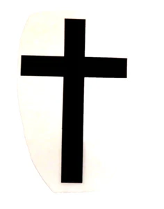 Christian Cross Window Black Decal Car Truck SUV - Foto 1 di 1